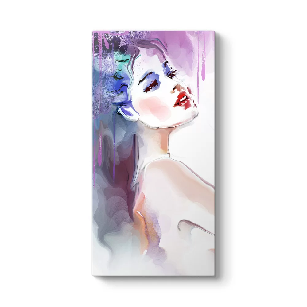 Watercolor Woman Tablo - Model 7